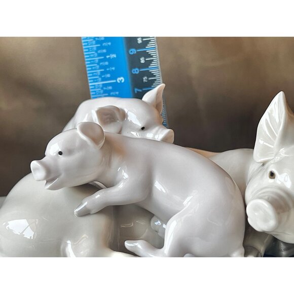 Lladro Porcelain Figurine "Piggy Pile" 01001354 Collectible Gift Animal Lover - Picture 14 of 16